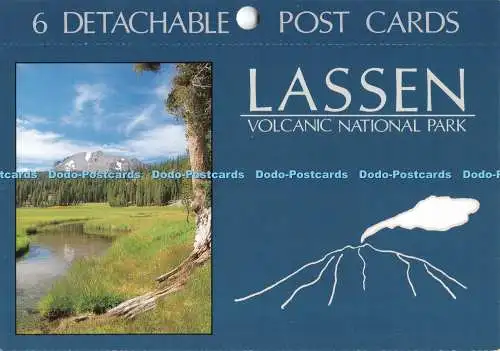 D132708 Lassen Volcanic National Park Impact 6 abnehmbare Postkarten Mark Hender