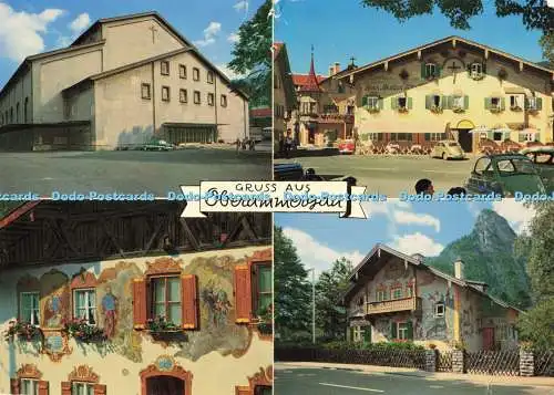 D137814 Gruss aus Oberammergau Nr 77 Bucheler Garmisch Multi View