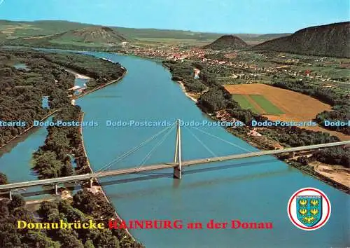 D132817 Donaubrücke Hainburg an der Donau Alpine Luftbild
