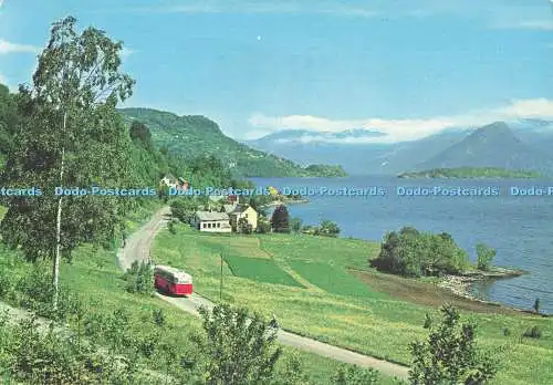 D137984 Norwegen Hardanger Fjord Blick von der Straße Norheimsund Oystese Normann No 144