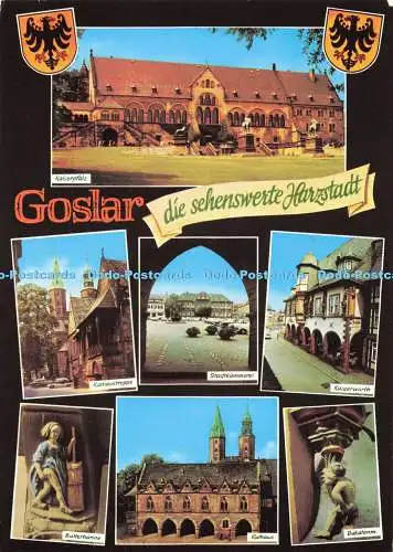 D135373 Goslar Die Sehenswerte Harzstadt Kaiserpfalz Lederbogen Elite Color Mult