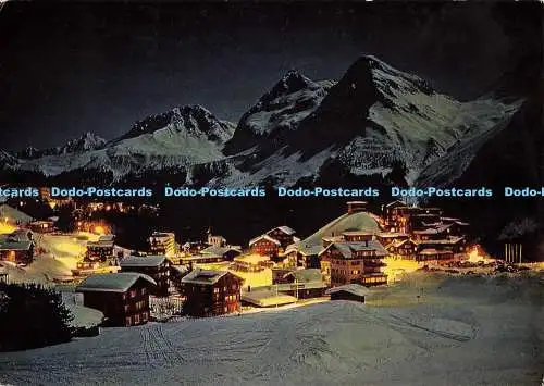 D135572 Inner Arosa Mondscheinnacht Benker 1968