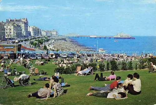 D140544 Pier and Beach Eastbourne Sussex 1904 Dixon 1963