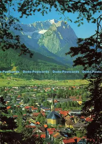 D138315 Garmisch Partenkirchen Gegen Gr Und Kl Waxenstein und Zugspitze Hans Hub