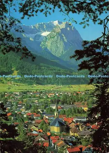 D138315 Garmisch Partenkirchen Gegen Gr Und Kl Waxenstein und Zugspitze Hans Hub