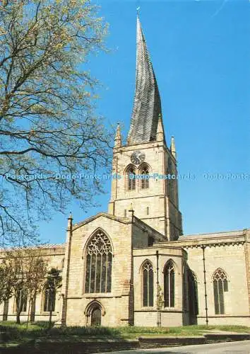 D138432 Derbyshire Church of the Crooked Spire Chesterfield Judges C 11863 X