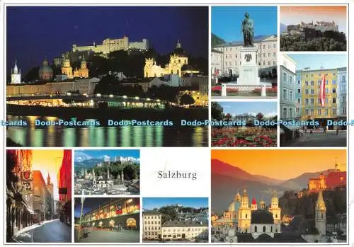 D133582 Salzburg Festspielstadt Mozartstadt Colorama Karte C 1644 Mehrfachansicht