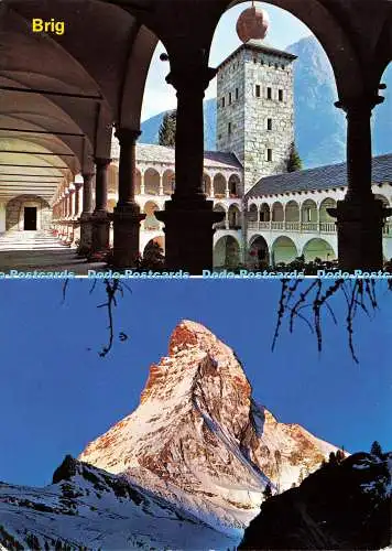 D141056 Brig 44721 Oberwallis Stockalperschloss Matterhorn Komm mit ins Wallis K