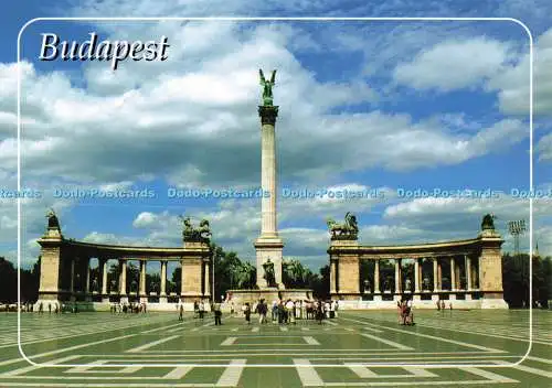 D136159 Budapest Millenium Monument Top Card Kiado Kovach Laszlo