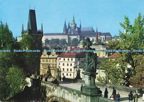 D138873 Prager Karlsbrücke und Kleinseite Brückenturm 1977 Zdenko Feyfar Pr