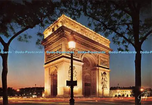 D138918 Paris et ses Merveilles 5380 Larc de triomphe de lEtoile illumine Guy Le