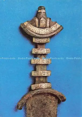 D141244 Yorkshire Museum York Detail des angelsächsischen Schwertes aus dem neunten Jahrhundert, gefunden bei