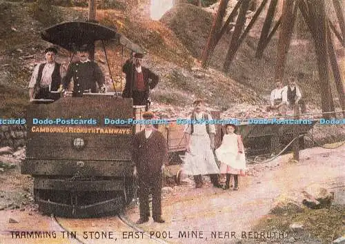 D136480 Straßenbahn Zinn Stein East Pool Mine in der Nähe von Bedruth Dowrick Design und Druck