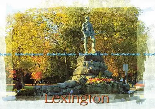 D136551 Lexington Captain Parker Statue Lexington Green Massachusetts Susan Cole