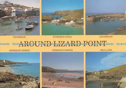D134320 Around Lizard Point Coverack J und S Karten Colourmaster Postkarten Multi