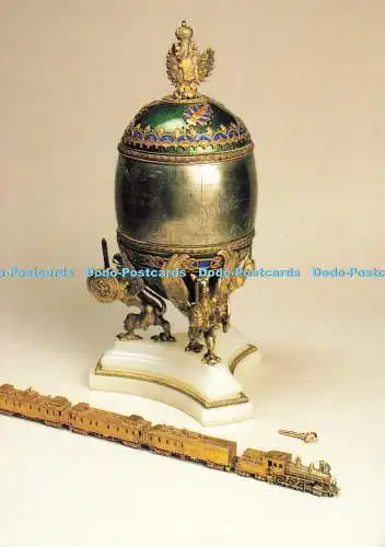 D141840 Zeughaus Osterei mit einem Modell des sibirischen Zuges St Petersburg 1900 Fab