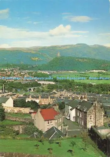 D139673 Blick vom Stirling Castle auf das Old Stirling Bridge Wallace Monument und oder