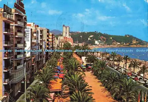 D139816 Nr 161 Lloret de Mar Costa Brava Gesamtansicht Promenade und Strand F A