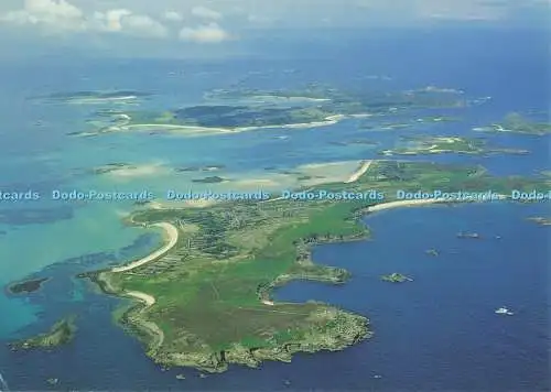 D139846 St Martins mit Tresco Bryher und Samson in der Ferne Scilly-Inseln F E