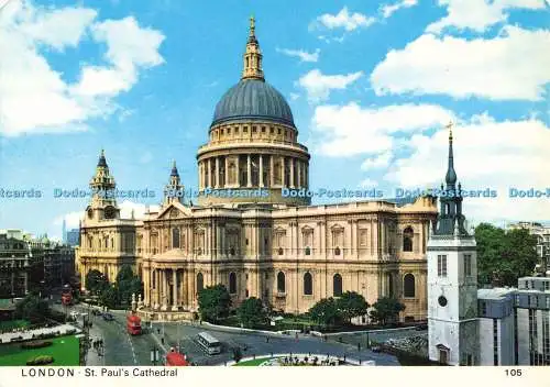 D137375 London St Pauls Cathedral 105 Charles Skiltons Postkartenserie