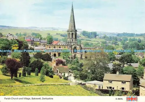 D142354 Parish Church and Village Bakewell Derbyshire Dennis 1968