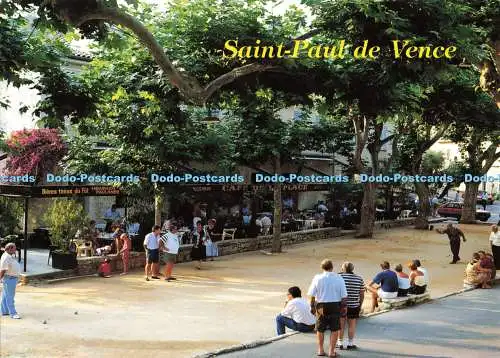 D140130 Saint Paul de Vence La celebre place des Joueurs de boules Berühmter Ort