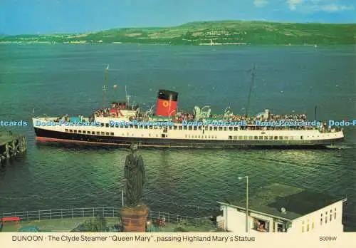 D137475 Dunoon Clyde Steamer Queen Mary vorbei an Highland Marys Statue 5009W Ave