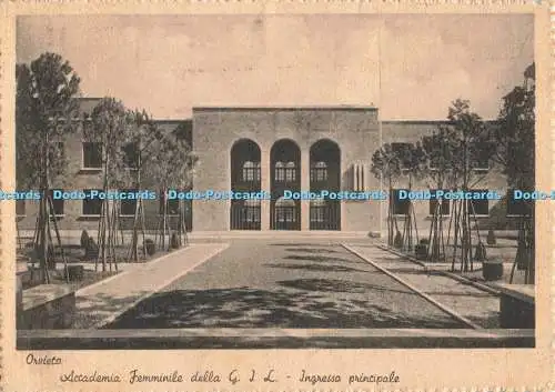 D137490 Orvieto Accademia Femminile della G I L Ingresso principale R Prefettura