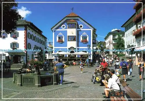 D142458 Dolomiten Dolomiten Grödner Tal St. Ulrich Zentrum Foto Ghedina Berg R