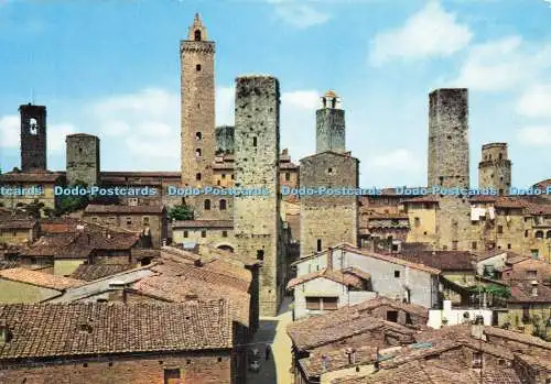 D142652 Citta di S Gimignano Siena Türme vom alten Caciotti Palace Alterocc aus gesehen