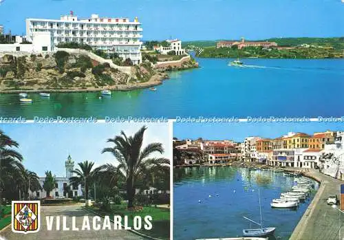 D142673 Villacarlos Menorca No MH 8760 Postales Internacional Color Multi View