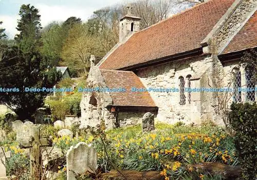 D142881 Bonchurch Old Church Isle of Wight Dixon