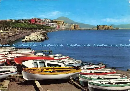 D142884 Napoli Panoramablick und Castel dell Ovo Vincenzo Carcavallo Rotalcolor