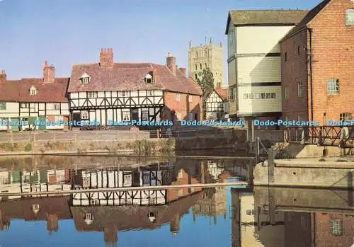 D143034 Tewkesbury Mill and Abbey Tower Gloucestershire Dixon