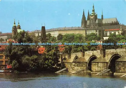 D143084 Praha Burg Prag Hradschin und Karlsbrücke Antonin Srch Tisk Sev