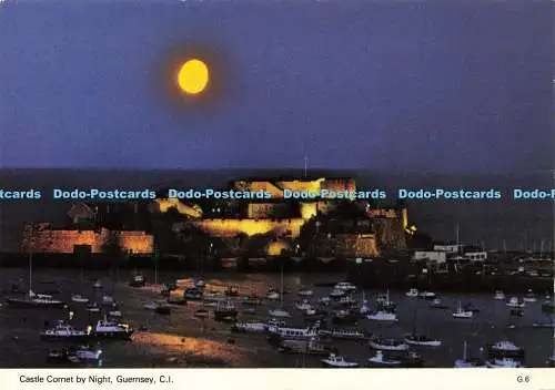 D143116 Castle Cornet by Night Guernsey C I G 6 A gp Publikation Dennis