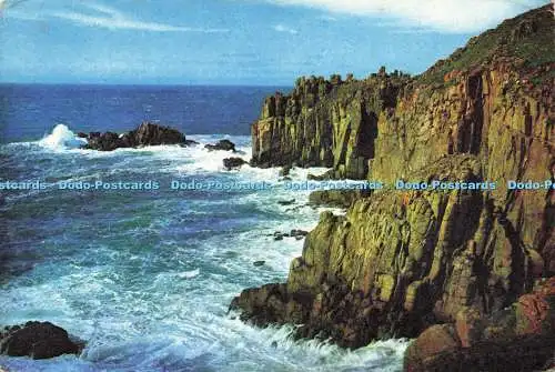 D143223 Lands End Cornwall Dixon Cliff Landschaft der Halbinsel Lands End Granit bu