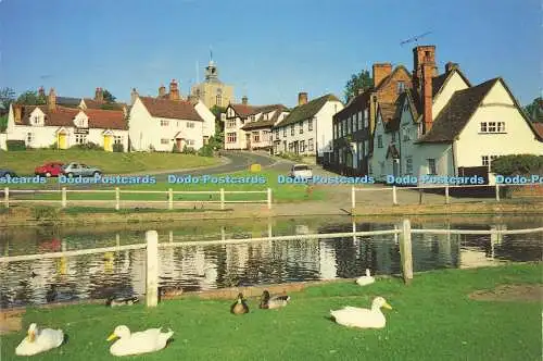 D143379 Finchingfield Essex Shop on Green Limited Edition Postcard Noel Tatt