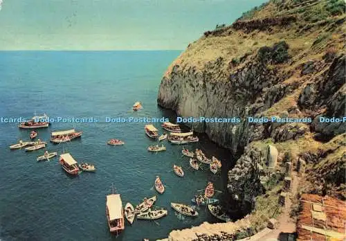 D143411 Capri Eingang zur Blauen Grotte Casa del Giornale Napoli Angiporto Galleria K