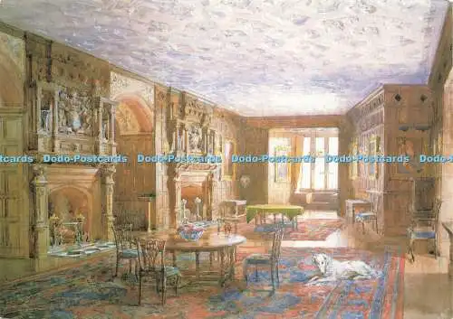 D143460 Powis Castle Powys Esszimmer H C Brauer 1866 1950 exh R A 1905 Nachlass