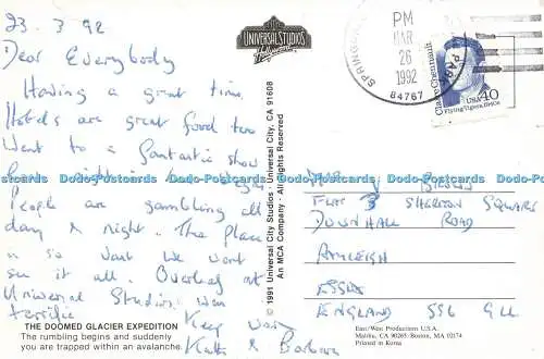 D143489 Doomed Glacier Expedition Rumbling beginnt und plötzlich 1991 Universal Ci