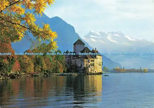 D143490 Montreux Schloss Chillon und Dents du Midi Rowesa AG