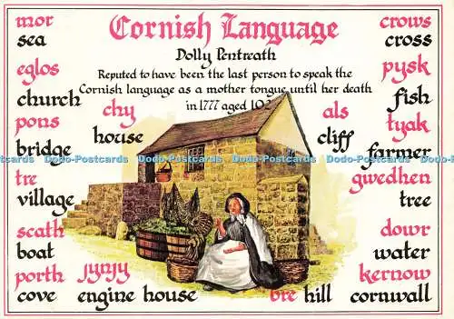 D143526 Cornish Language Dolly Pentreath Postkarte Sammler Serie Murray King