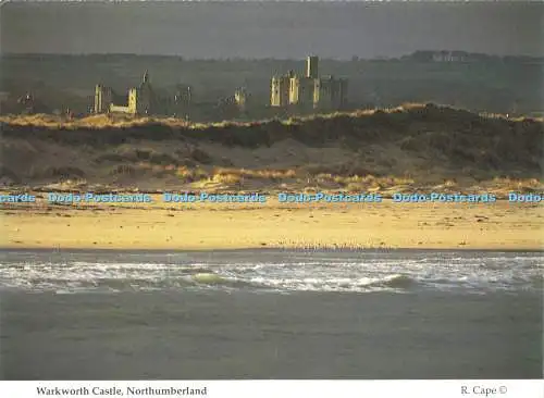 D143541 Warkworth Castle Northumberland R Cape Age Concern North of England Lith