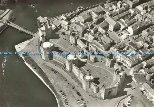 D143555 10 Caernarvon Castle Air View Ministry of Public Building and Works H Te