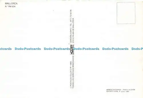D143571 Porto Cristo No PM 634 Postales Color CYP 1986 1985 Multi View