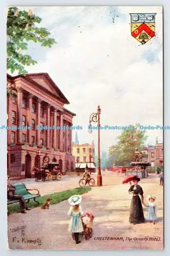 R778255 Cheltenham The Queen Hotel Tuck Oilette No 7690 F V Komptz 1908