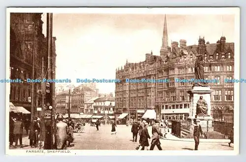 R778404 Fargate Sheffields Postkarte