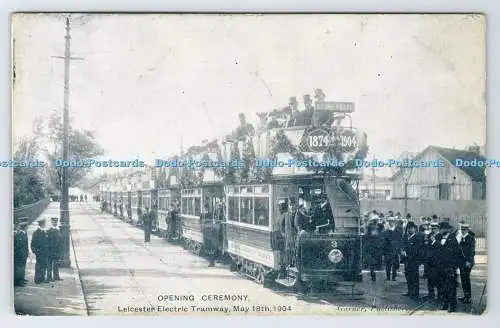 R779298 Eröffnungsfeier Leicester elektrische Straßenbahngarner H G L