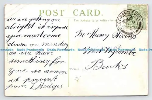 R778553 Stockton Fruit Market D J Tingle PM West Hartlepool 1907